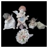 LLADRO PORCELAIN FIGURINES - LOT OF 4