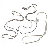 STERLING SILVER CHAINS & NECKLACE