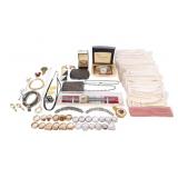GOLD-TONE & SILVER-TONE COSTUME JEWELRY & WATCHES
