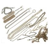 POCKET WATCH FOBS - GOLD-FILLED, SILVER-TONE, & PL