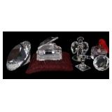 SWAROVSKI & OTHER CRYSTAL FIGURINES - LOT OF 6