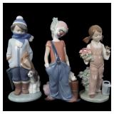 LLADRO PORCELAIN SMALL FIGURINES - LOT OF 3