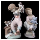LLADRO PORCELAIN FIGURINES - LOT OF 2