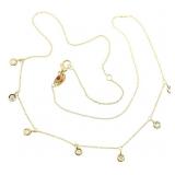 18K YELLOW GOLD ROBERTO COIN 0.28 CTW DIAMOND NECK