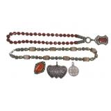 STERLING SILVER SEMI-PRECIOUS STONE BEADED JEWELRY