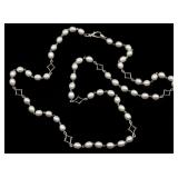 STERLING SILVER ANN KING FRESHWATER PEARL NECKLACE
