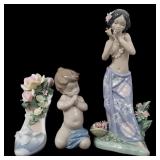 LLADRO PORCELAIN FIGURINES - LOT OF 3