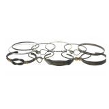 STERLING SILVER FASHION CUFF & BANGLE BRACELETS