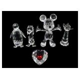 SWAROVSKI CRYSTAL FIGURINES - LOT OF 5