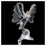 SWAROVSKI CRYSTAL BALD EAGLE FIGURINE WITH BOX