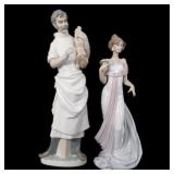 LLADRO PORCELAIN  FIGURINES - LOT OF 2