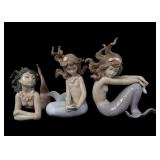 LLADRO PORCELAIN FIGURINES - LOT OF 3