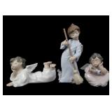 LLADRO PORCELAIN FIGURINES - LOT OF 3