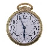WALTHAM VANGUARD GOLD-FILLED CASE RAILROAD POCKET