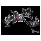 SWAROVSKI CRYSTAL FIGURINE "ORCHID ON A VINE"
