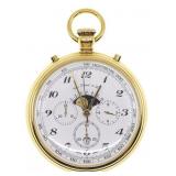 TISSOT GOLD-TONE CASE MOONPHASE MECHANICAL POCKET