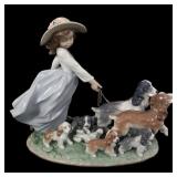 LLADRO PORCELAIN FIGURINE "PUPPY PARADE"