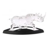 SWAROVSKI CRYSTAL RHINOCEROS FIGURINE #3324/10000