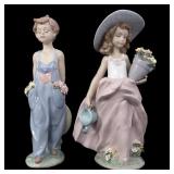 LLADRO PORCELAIN FIGURINES - LOT OF 2