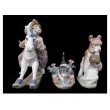 LLADRO PORCELAIN SMALL FIGURINES - LOT OF 3