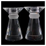 SWAROVSKI CRYSTAL LARGE NEO-CLASSIC CANDLEHOLDERS