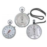 SILVER-TONE MECHANICAL STOPWATCHES - FOR PARTS/REP