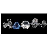 SWAROVSKI CRYSTAL FIGURINES - LOT OF 5