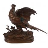 AFTER ALPHONSE A. ARSON ROOSTER PHEASANT BRONZE