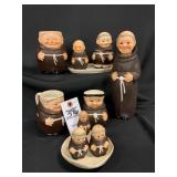 VTG German Porcelain Goebel Friar Tuck Monks