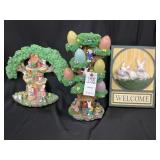 Easter Bunny Family Trees & Bunny Sign
