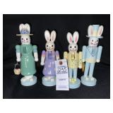 Terry Village Bunny Nutcracker Family