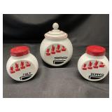 VTG Fire King Grease Jar & S&P Shakers