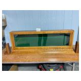 Solid Oak Wood and Glass Display Case