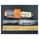 Custom Damascus Steel Hunting Knife