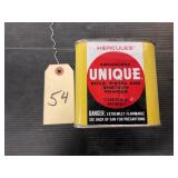 Hercules Unique Smokeless Powder Can