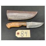 Handcrafted Damascus Knife with Sheath