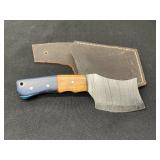 Handcrafted 7-Inch Cleaver with Sheath