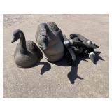 One Dozen Goose Decoy Shells with Detachable Heads