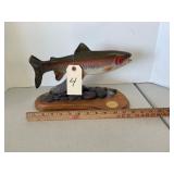 Big Sky Carvers Wooden Rainbow Trout Sculpture