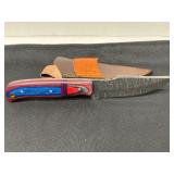 Damascus Steel Fixed Blade Knife