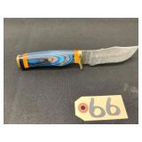 Damascus Steel Knife With Sheath