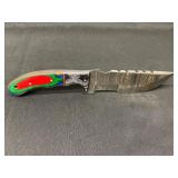 Handmade Damascus Knife With Sheath