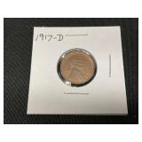 1917-D Lincoln Wheat Penny