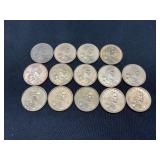 Lot of 15 Sacagawea Dollar Coins