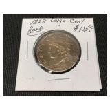 1828 Large Cent Coin in Holder