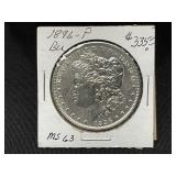 1896-P Morgan Silver Dollar MS 63