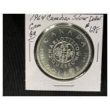 1964 Canadian Silver Dollar Gem BU