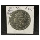1882-CC Morgan Silver Dollar, Rare Date