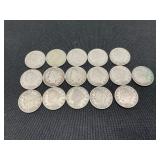 Lot of 15 Liberty Head Nickels