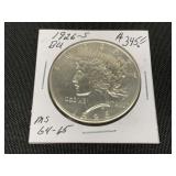 1926-S Peace Silver Dollar MS 64-65